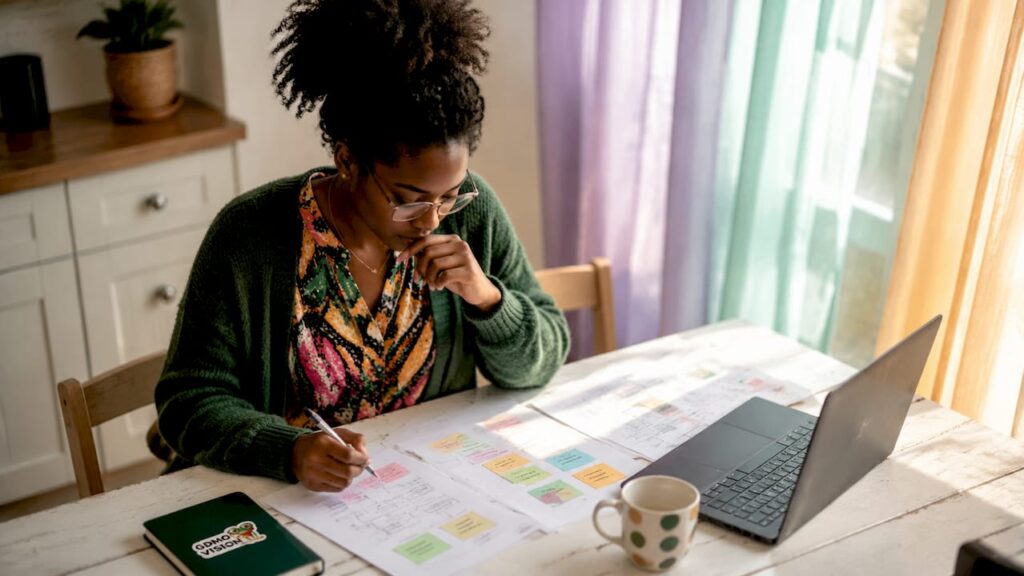 Chef d’entreprise passant en revue les outils de gestion du temps au sein de sa PME