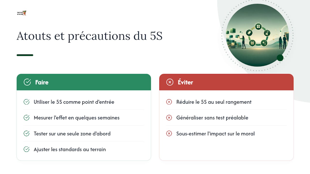 Pourquoi le 5S mérite sa place dans le pilotage d'une TPE ou PME — overview diagram