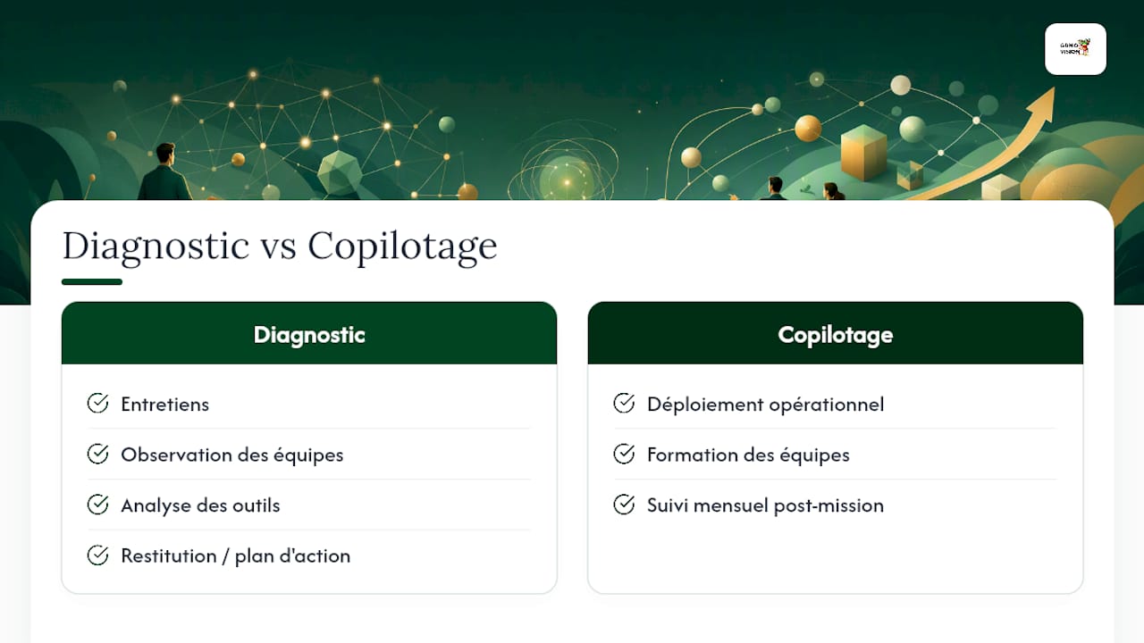 Diagnostic et accompagnement dans une mission de conseil