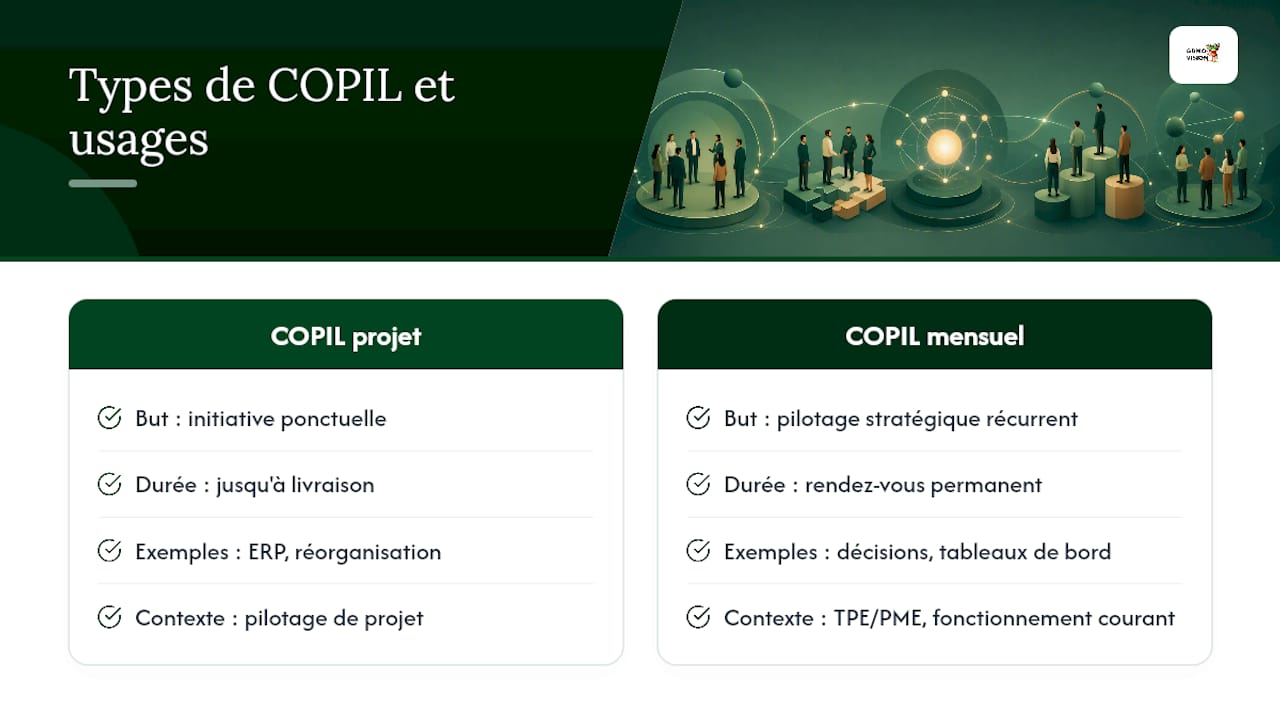Qu'est-ce qu'un COPIL et dans quelles situations en créer un — overview diagram